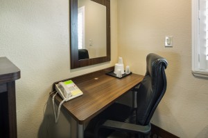 Work desk with free wifi and ergonomic chairs