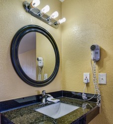 Full Bathroom with Granite Vanity